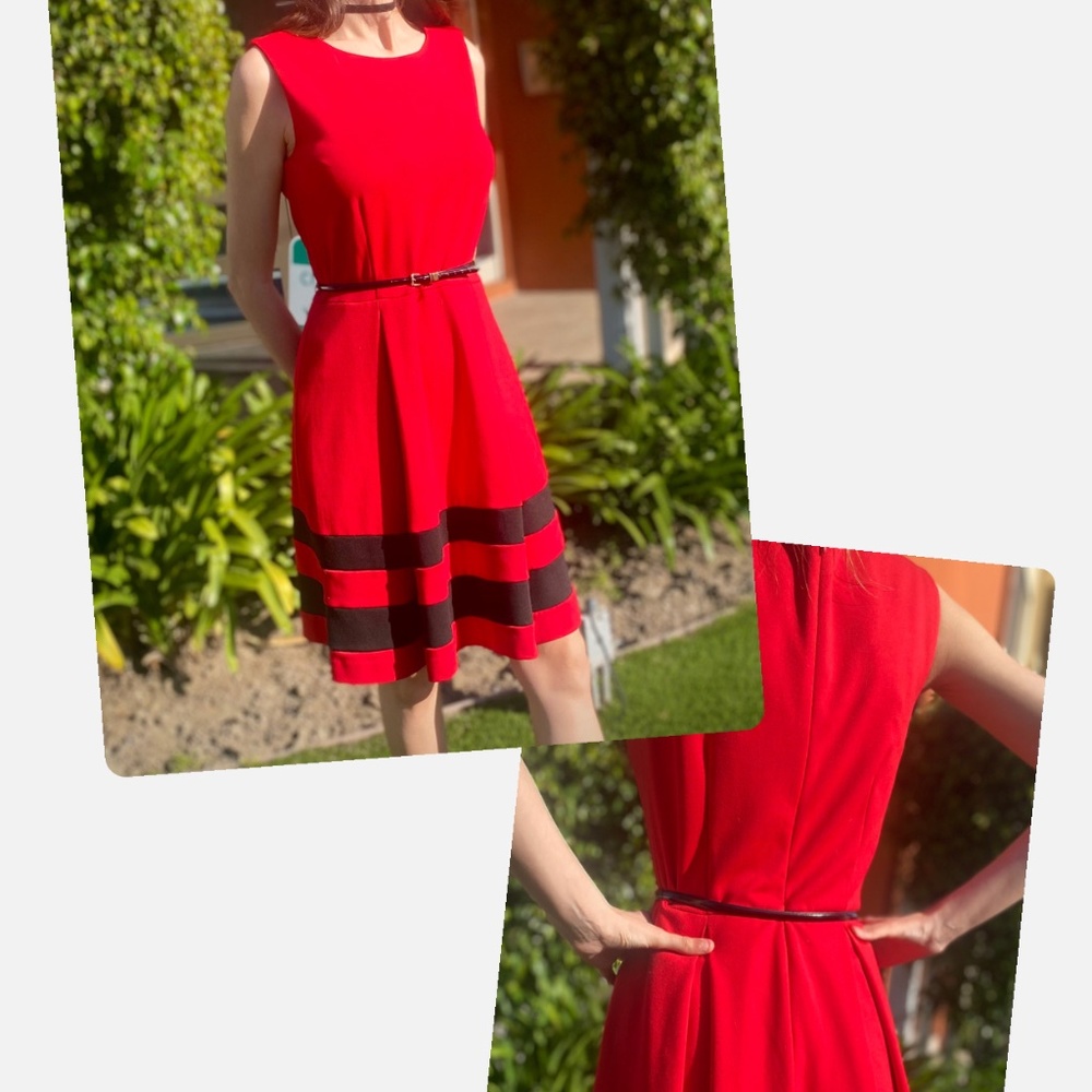 Calvin Klein Red dress size 4